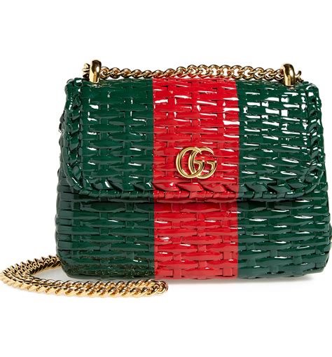 gucci linea cestino wicker bag|GUCCI Glazed Wicker Small Cestino Shoulder Bag Natural .